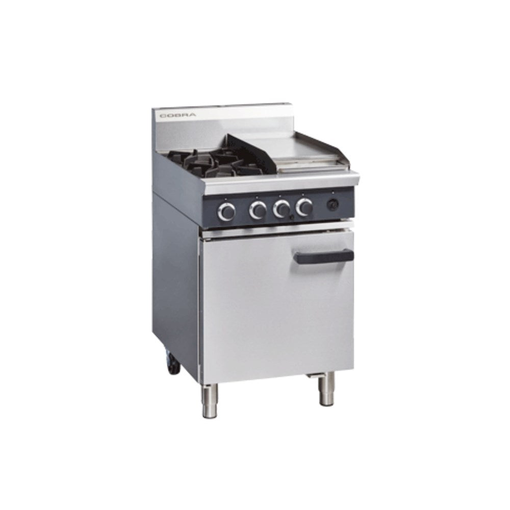 Griddle Gas Range Static Oven | 2 Burner | 600mm