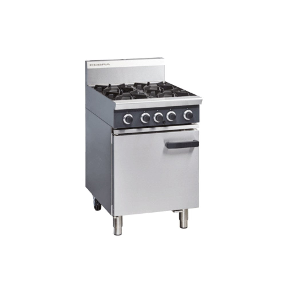 Griddle Gas Range Static Oven | 4 Burner | 600mm