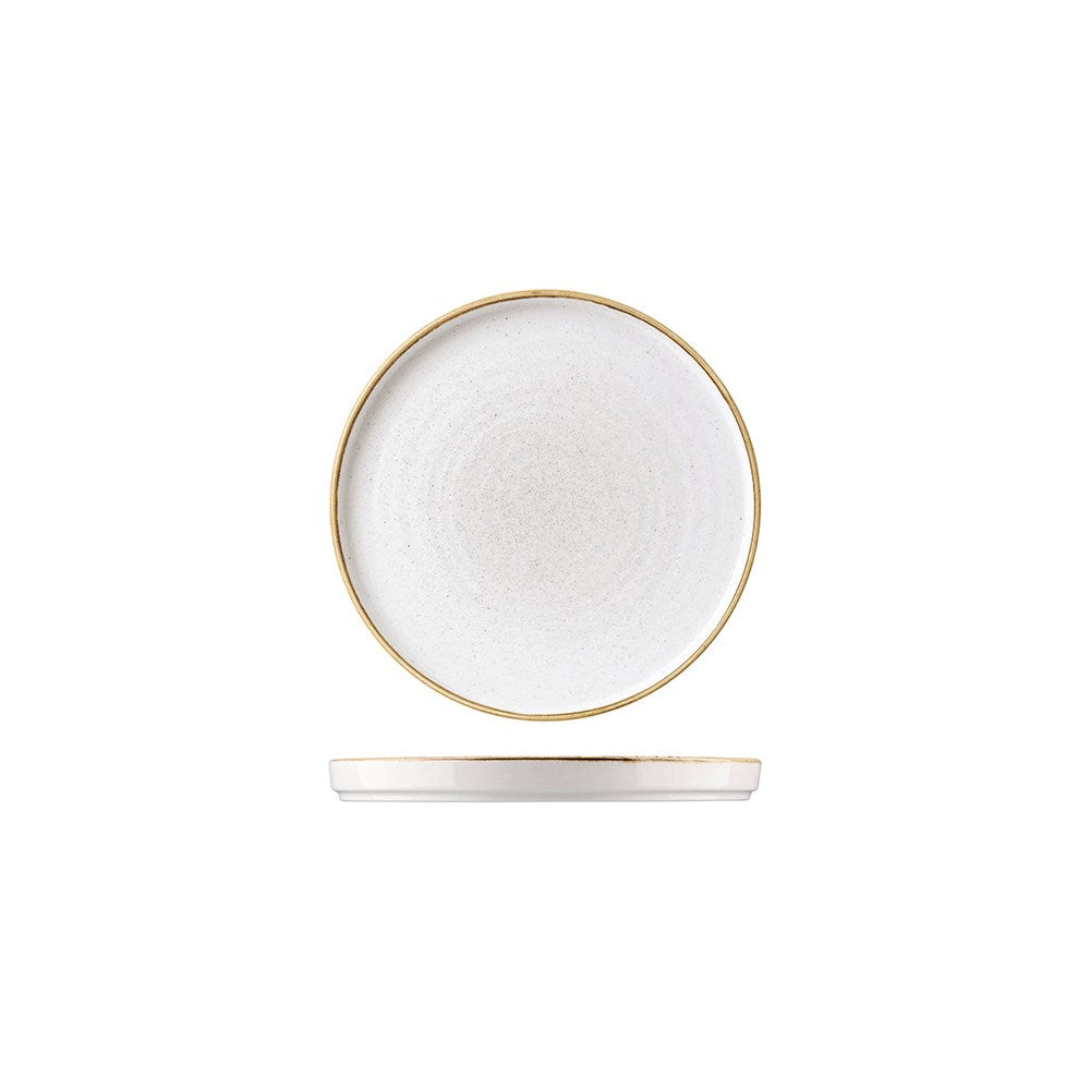 Stonecast Walled Plate | Barley White 210x20mm