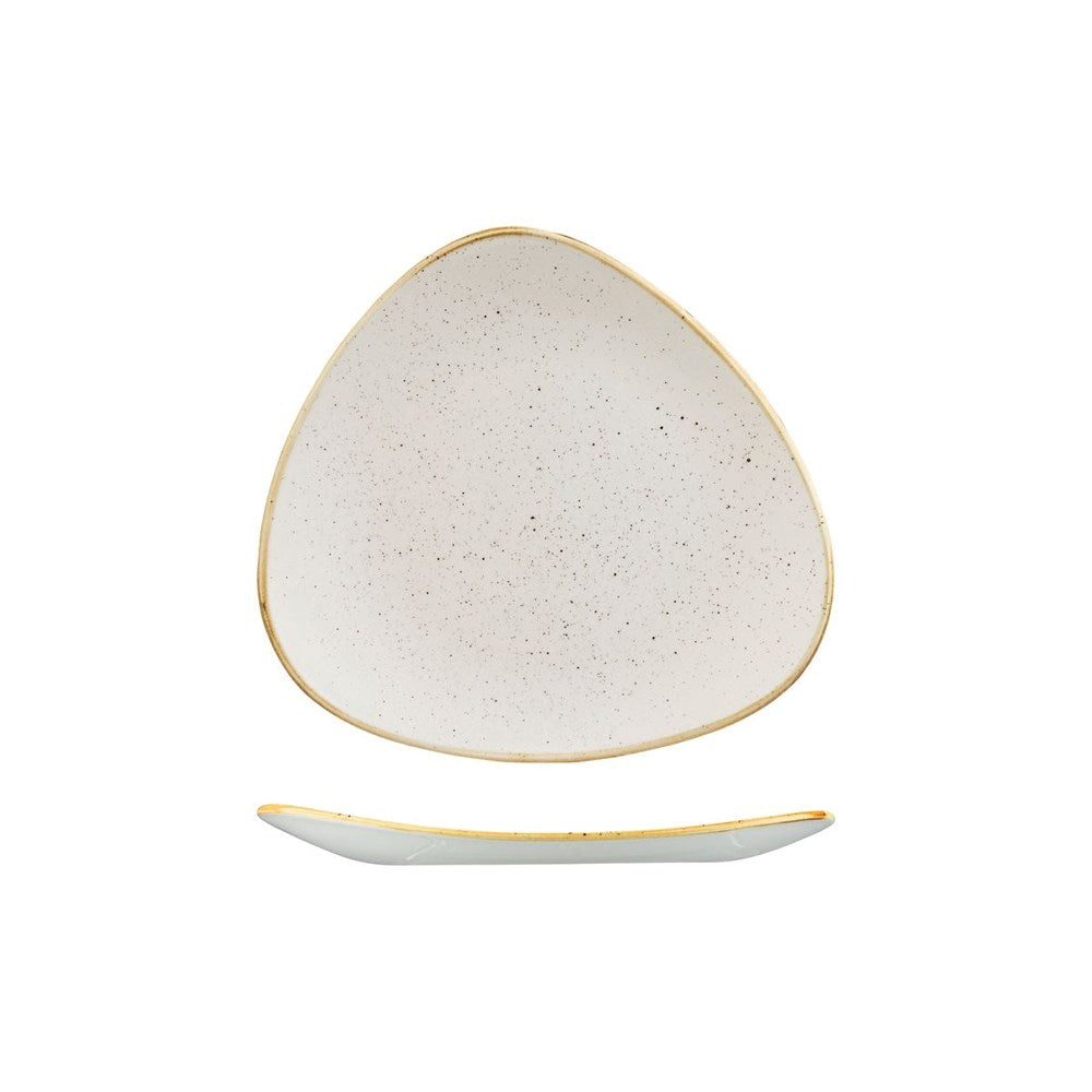 Stonecast Triangular Plate | 229mm Barley White