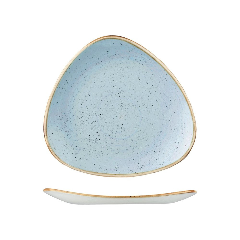 Stonecast Triangular Plate | 260mm Duck Egg Blue