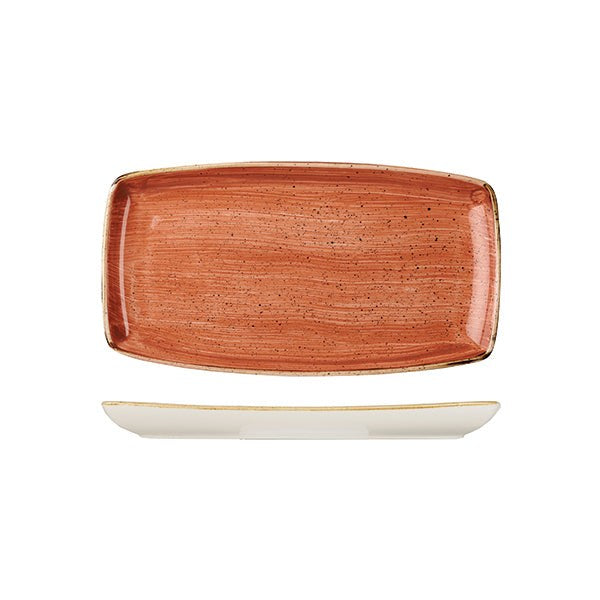 Stonecast Oblong Plate | 295x150mm Spiced Orange