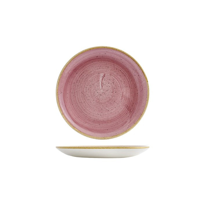 Stonecast Round Coupe Plate | 165mm Petal Pink