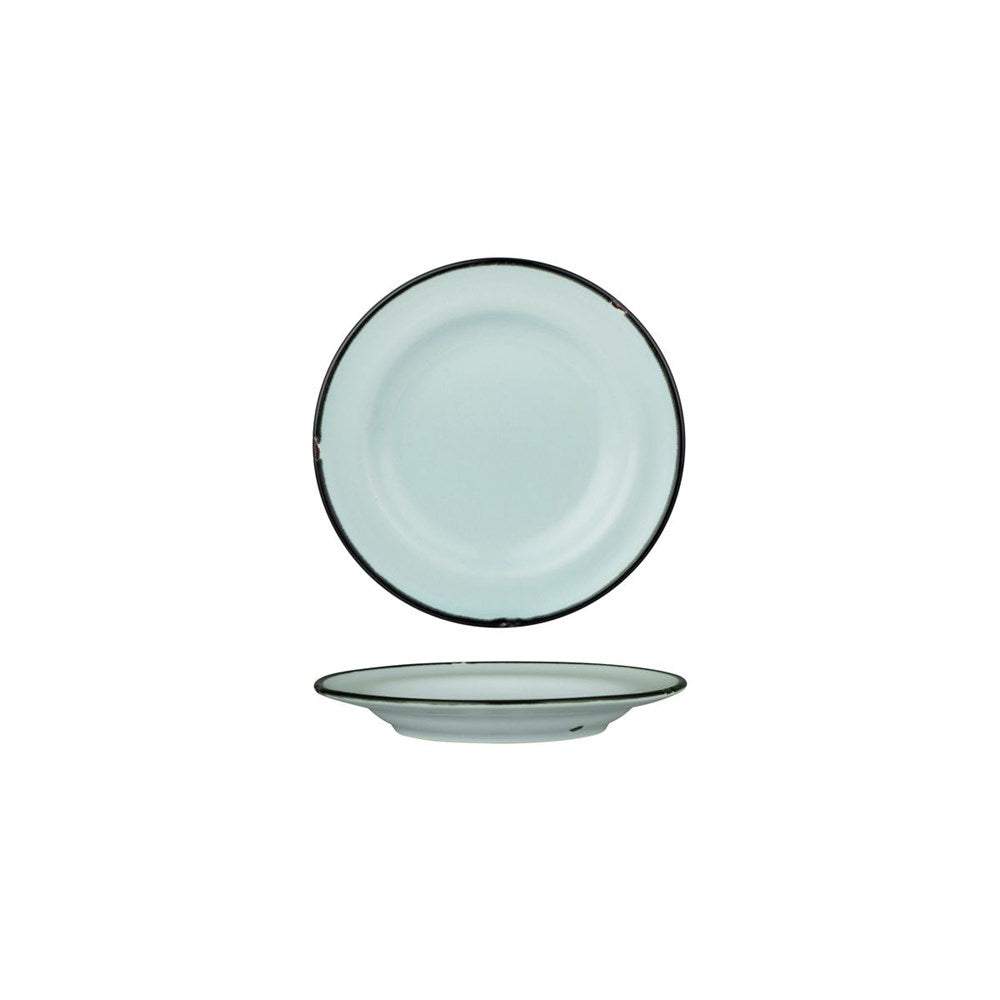 Tin Tin Round Plate | Blue/Black 170mm