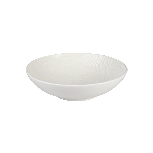 Zen Round Bowl | White Swirl 290mm