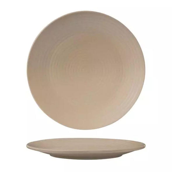 Coupe Plate Ribbed | Sand 265mm