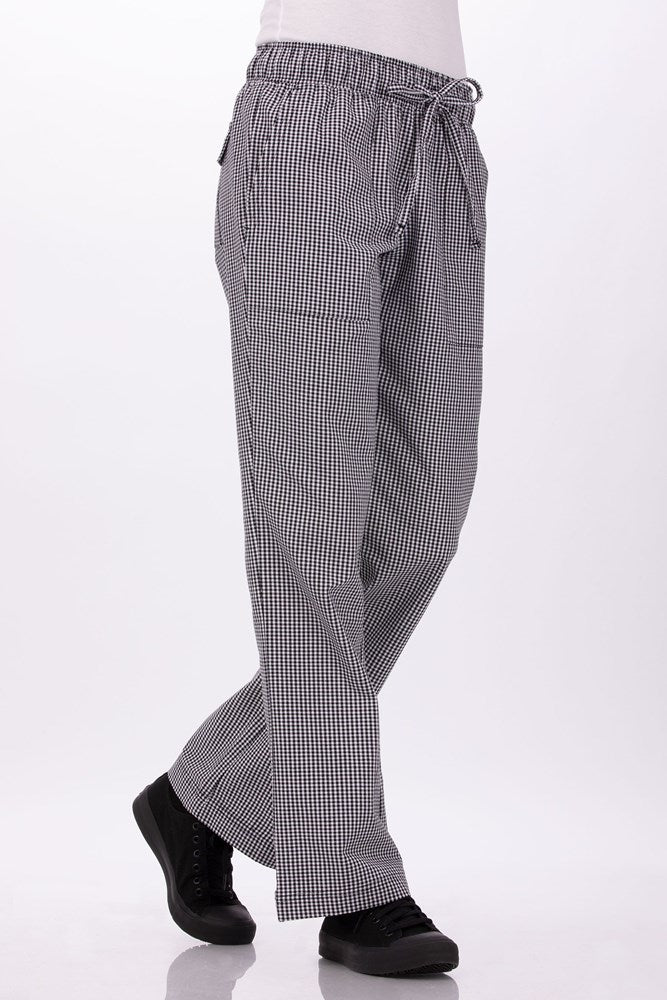 Chef Pants Womens Small Check XS
