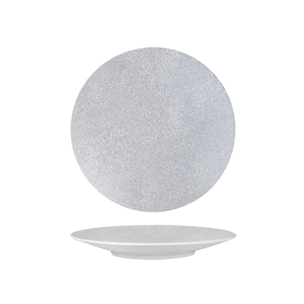 Zen Round Coupe Plate | Grey Web 235mm