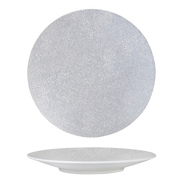 Zen Round Coupe Plate | Grey Web 310mm