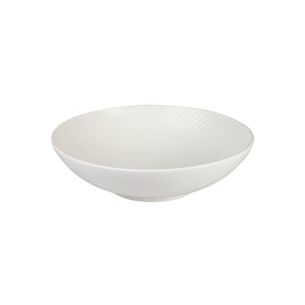 Zen Round Bowl | White Swirl 290mm