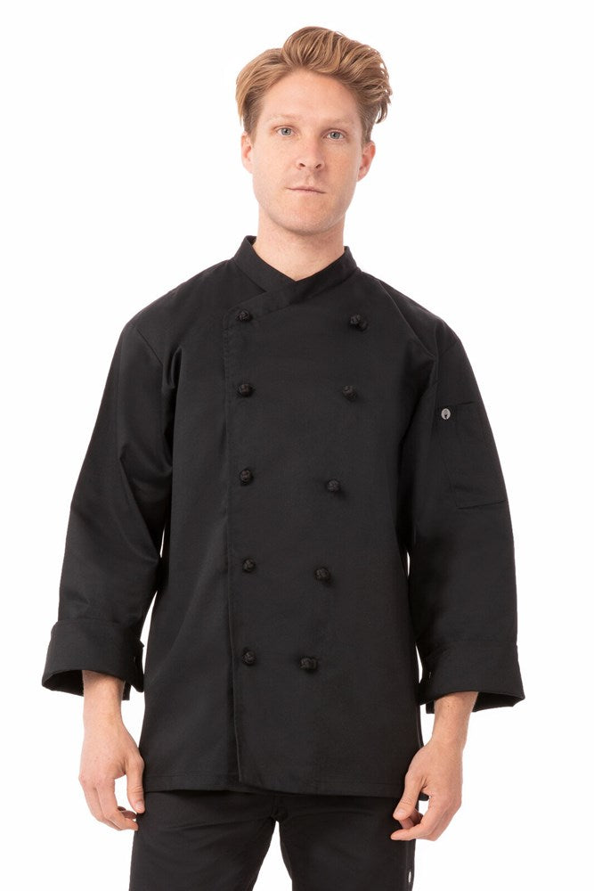 Chef Jacket Basic Mens Black Montpellier XL