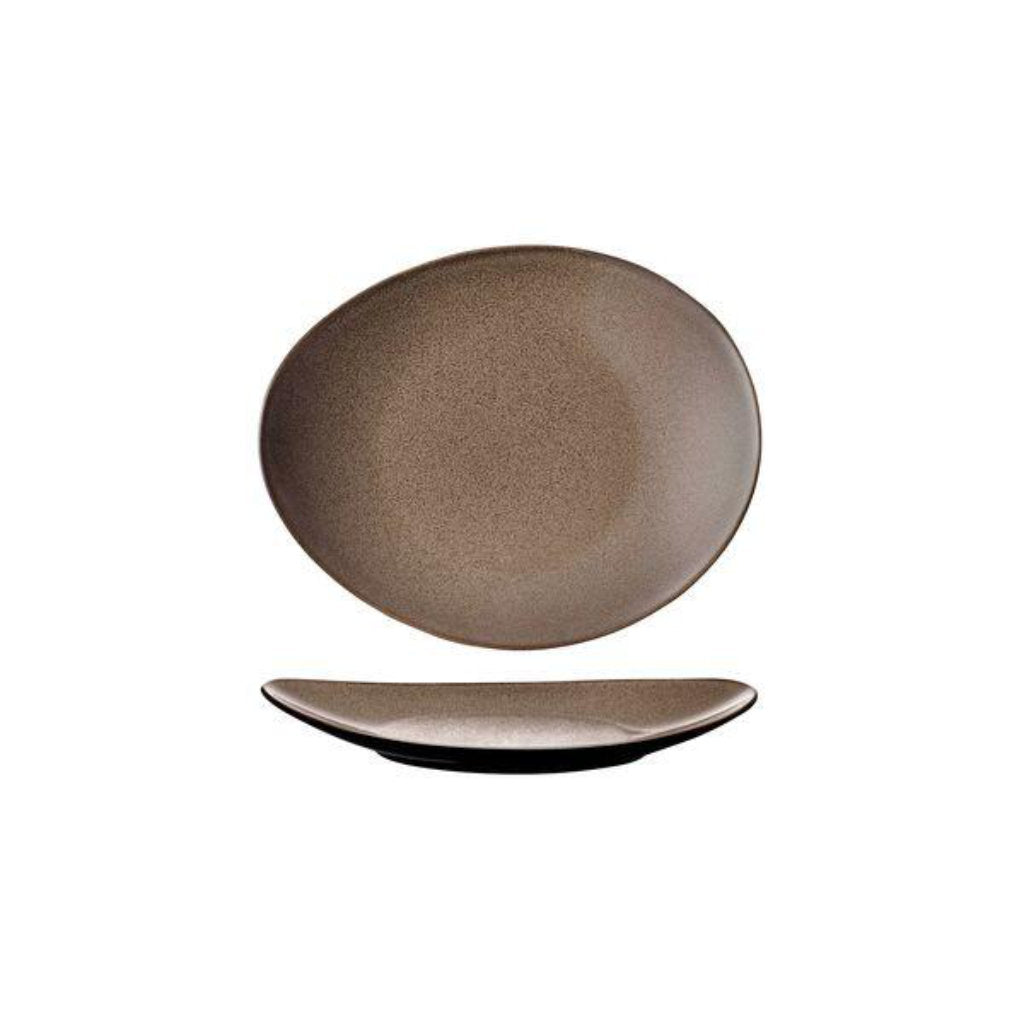 Rustic Oval Plate | Chestnut 185x155mm