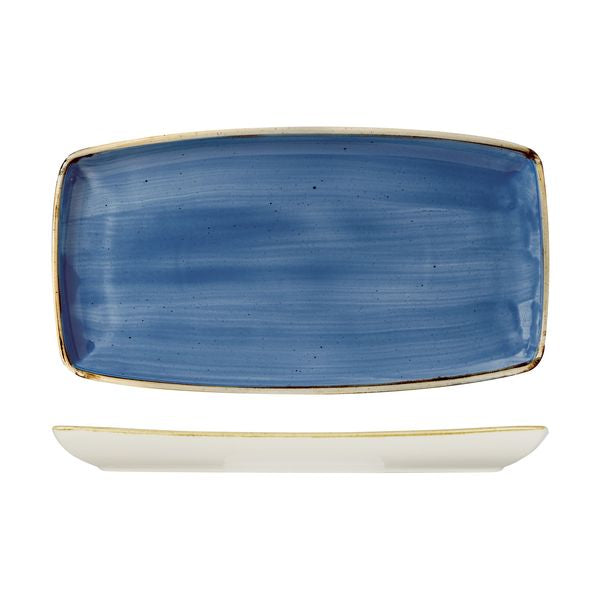 Stonecast Oblong Plate | Cornflower Blue 350x185mm
