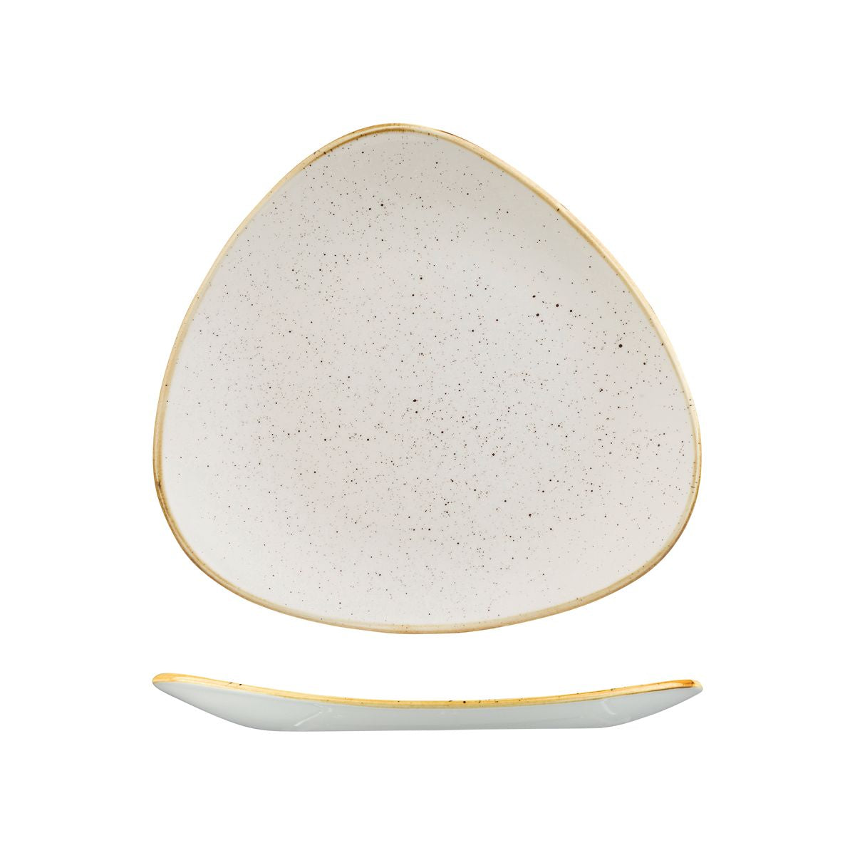 Stonecast Triangular Plate | Barley White 260mm