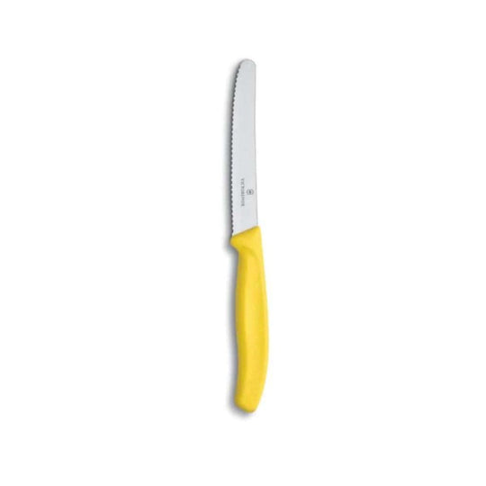 Victorinox Tomato Knife | Wavy Yellow 110mm