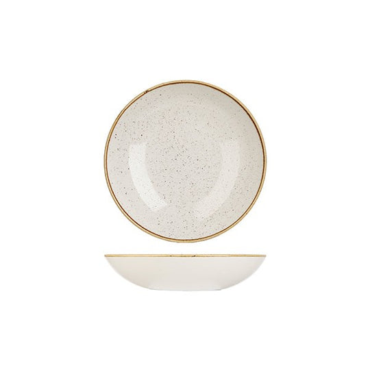 Stonecast Round Coupe Bowl | 182mm Barley White