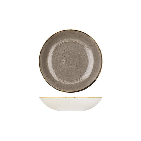 Stonecast Round Coupe Bowl | 182mm Peppercorn Grey