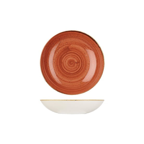 Stonecast Round Coupe Bowl | 182mm Spiced Orange