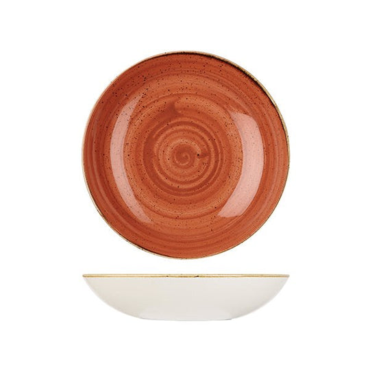Stonecast Round Coupe Bowl | 248mm Spiced Orange