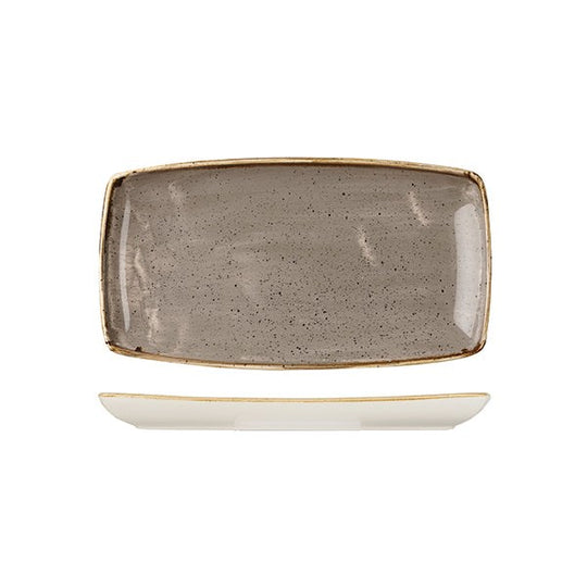 Stonecast Oblong Plate | 295x150mm Peppercorn Grey