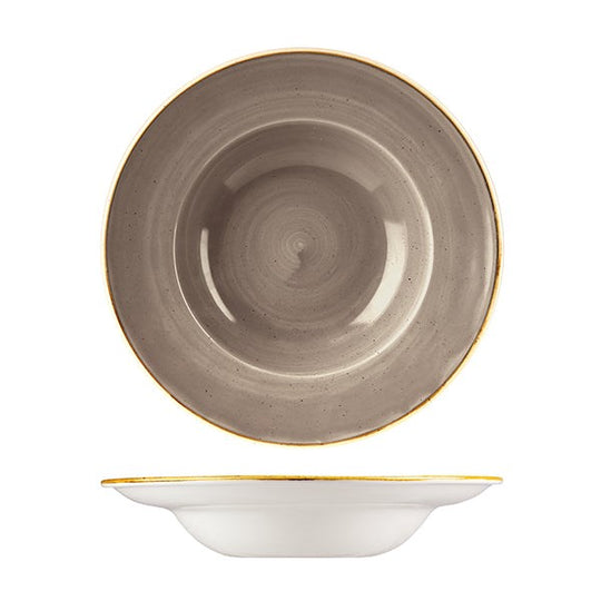 Stonecast Bowl Wide Rim | 280mm Peppercorn Grey