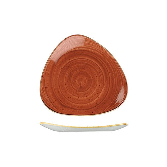 Stonecast Triangular Plate | 229mm  Spiced Orange 229mm