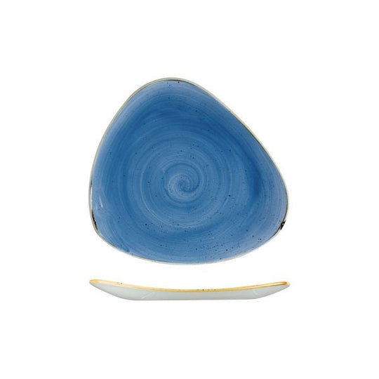Stonecast Triangular Plate | 229mm Cornflower Blue
