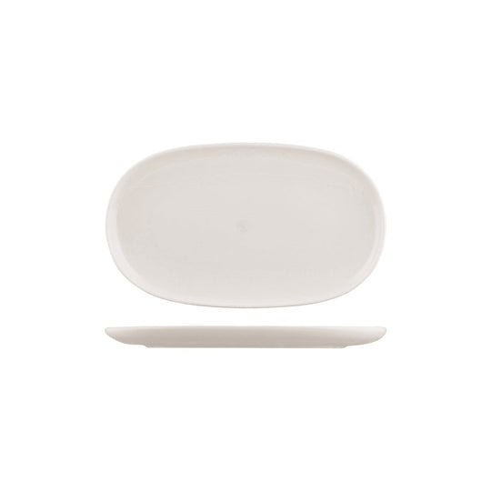 Oval Coupe Plate | Snow 305x180mm