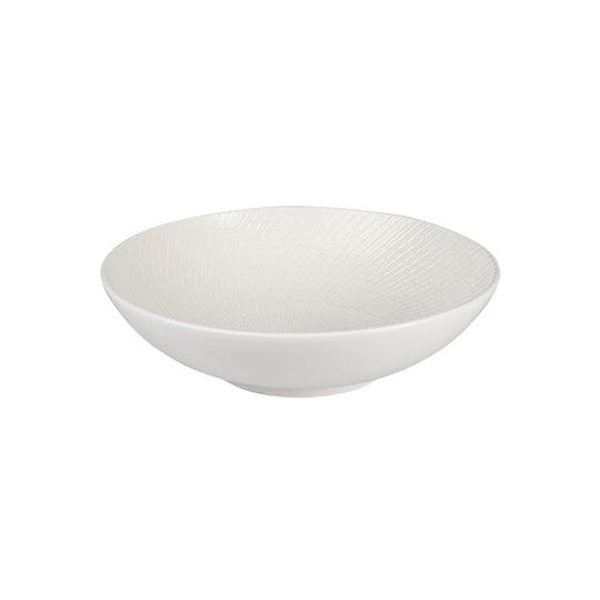 Zen Round Bowl | White Swirl 290mm