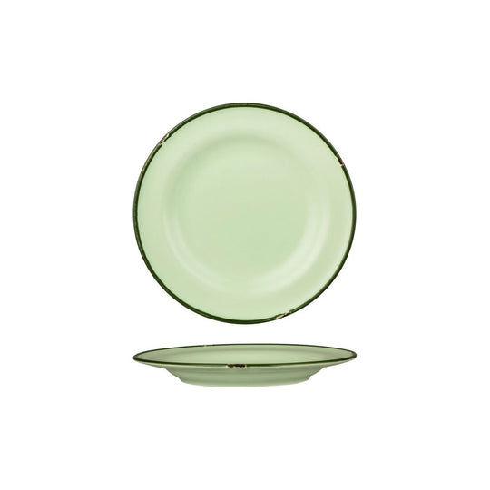 Tin Tin Round Plate | Green/Green 210mm
