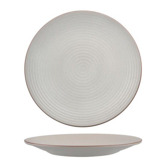 Coupe Plate Ribbed | Mineral 310mm