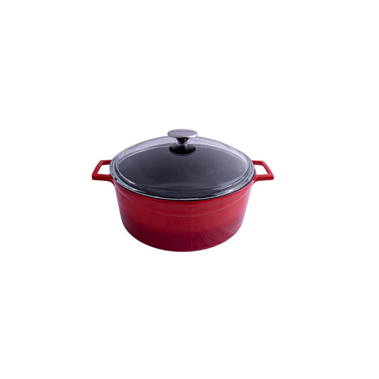 Cast Iron Casserole Round Red 280mm 6.7ltr