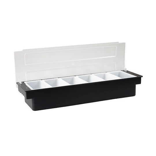 Condiment Dispenser | 6 Holders Black