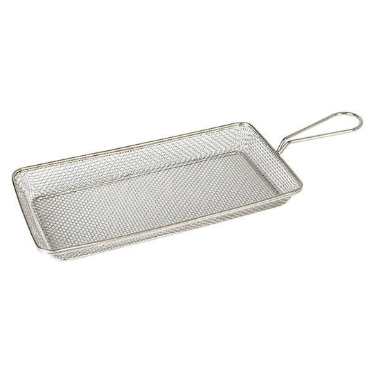 Rectangular Service Basket S/S  260x130x30mm