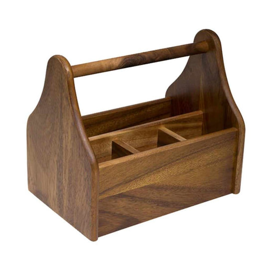 Artisan Cutlery Caddy Acacia Wood 230x155x200mm