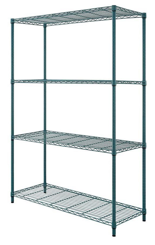 Atlas Verde 4 Shelf Epoxy Wire Shelving Unit 1220x1830h