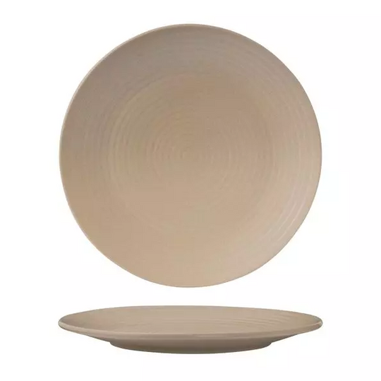 Coupe Plate Ribbed | Sand 265mm
