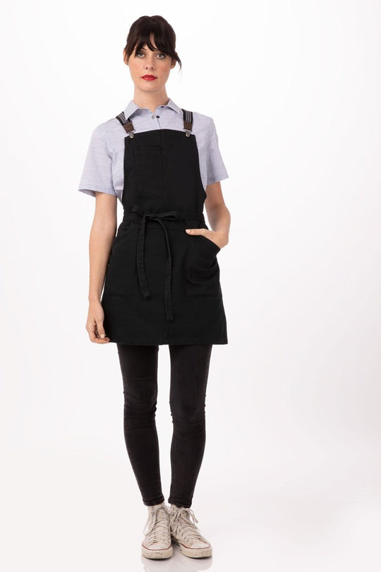 Apron Bib Berkeley Petite Jet Black