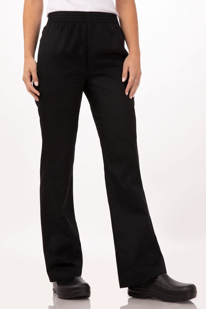 Chef Pants Womens Essential Baggy Black | Small