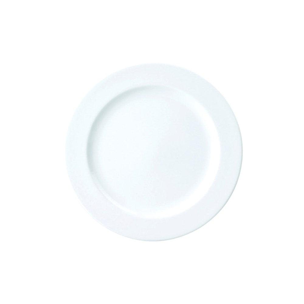 Round Plate Wide Rim | White 260mm