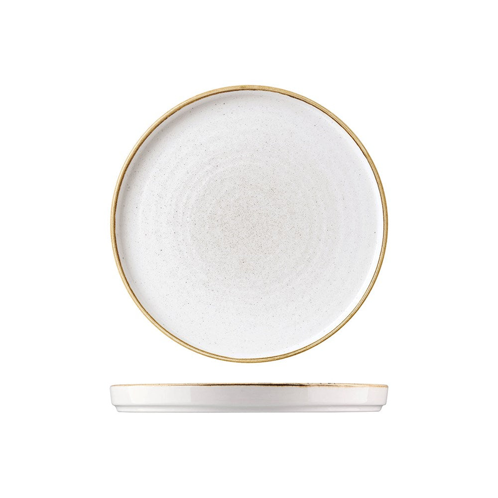 Stonecast Walled Plate | Barley White 260x20mm