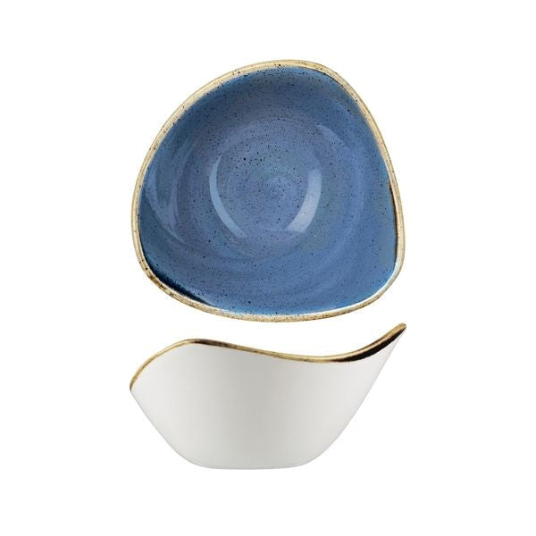 Stonecast Triangular Bowl | 153mm Cornflower Blue