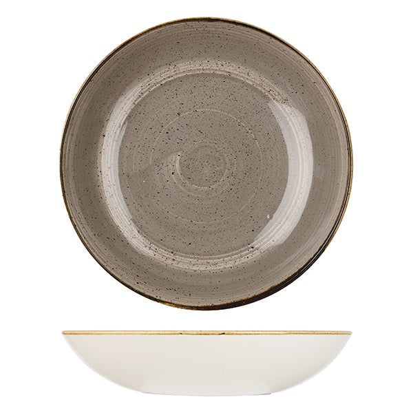 Stonecast Round Coupe Bowl | 310mm Peppercorn Grey