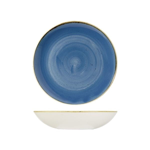 Stonecast Round Coupe Bowl | 248mm Cornflower Blue