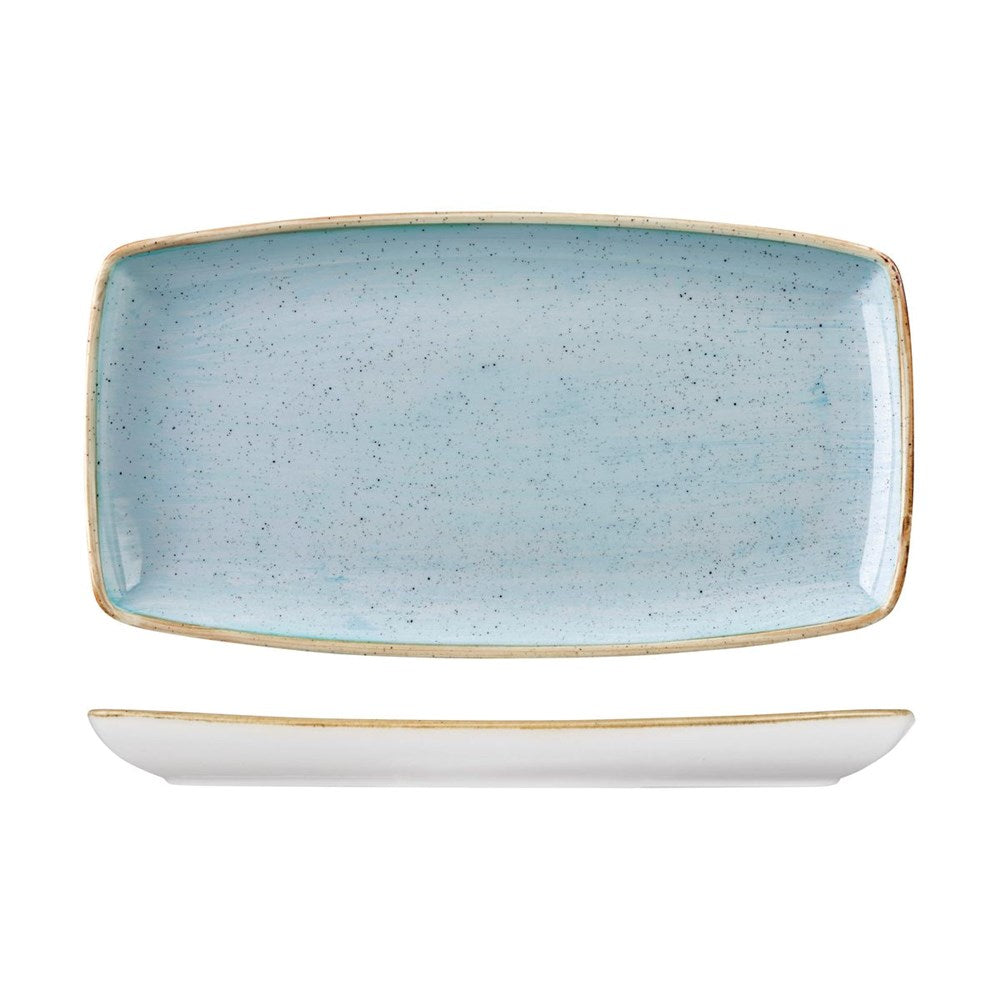 Stonecast Oblong Plate | 350x185mm Duck Egg Blue