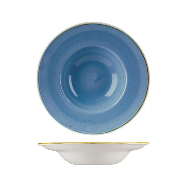 Stonecast Bowl Wide Rim | 240mm Cornflower Blue