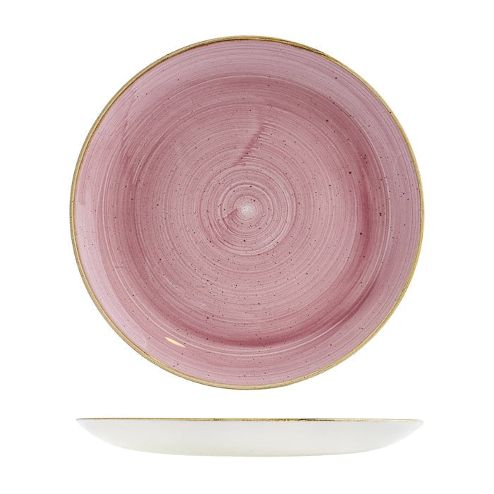 Stonecast Round Coupe Plate | 288mm Petal Pink