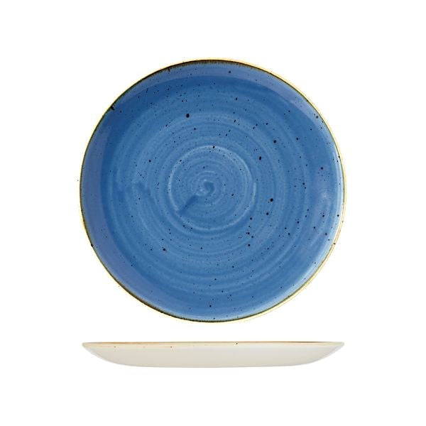 Stonecast Round Coupe Plate | 260mm Cornflower Blue 260mm
