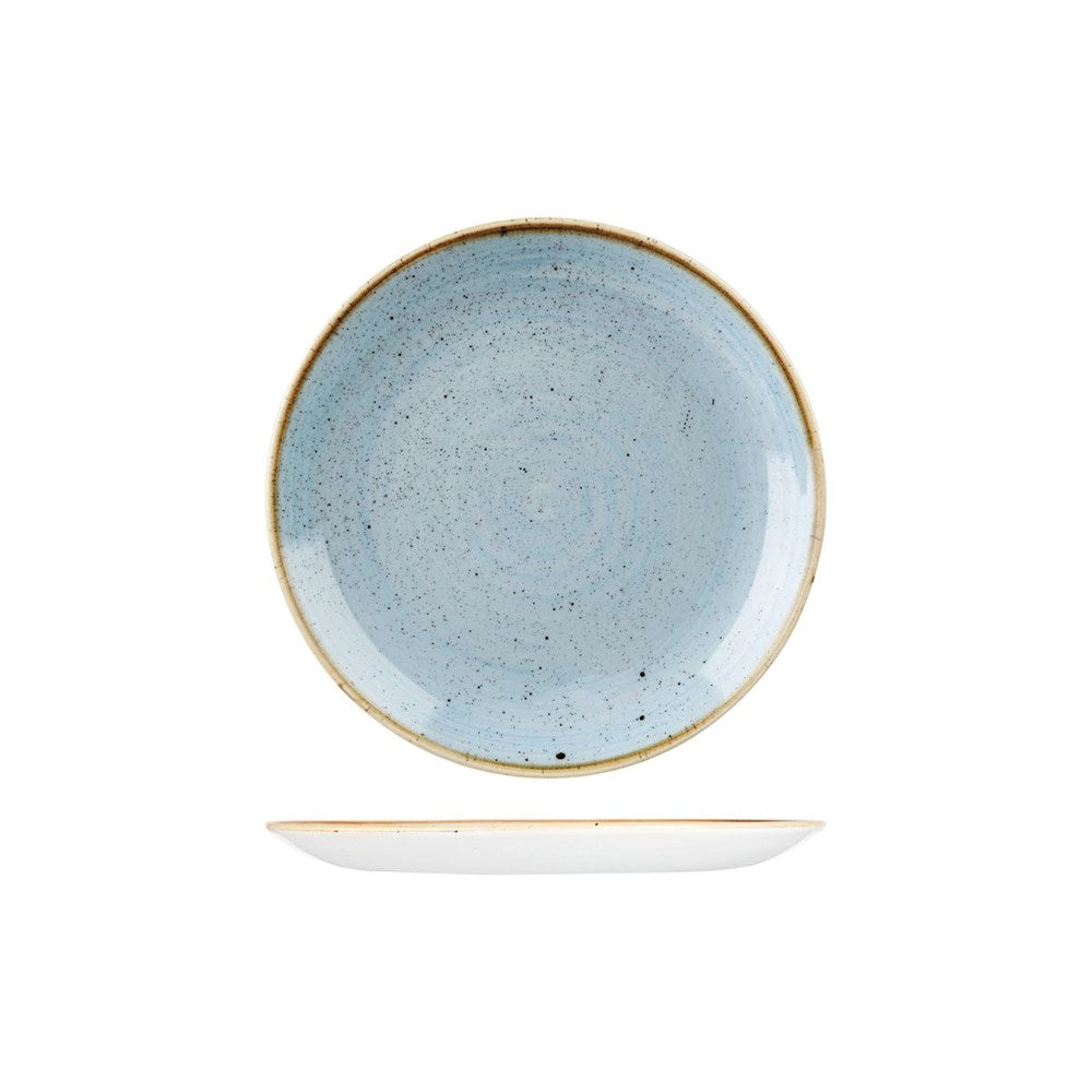 Stonecast Round Coupe Plate | 217mm Duck Egg Blue