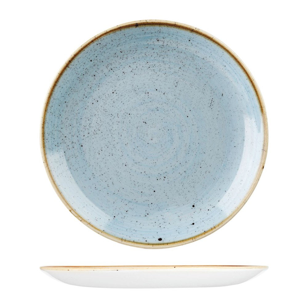 Stonecast Round Coupe Plate | 324mm Duck Egg Blue